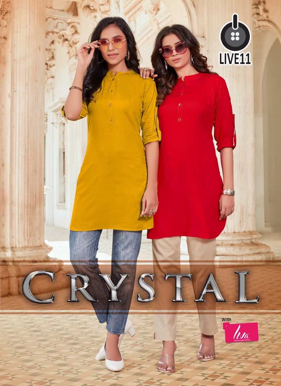 live 11 kurti  Crystal