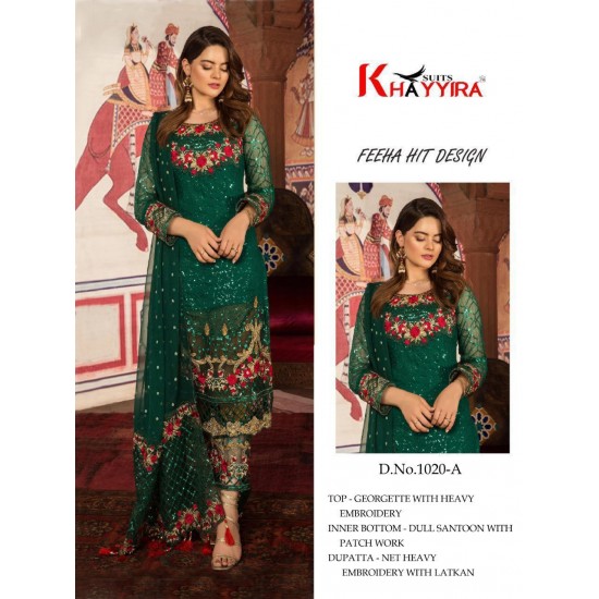 PAKISTANI SUITS D NO 1020A (1) BY KHAYYIRA