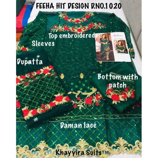 PAKISTANI SUITS D NO 1020A (1) BY KHAYYIRA