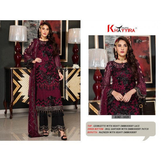 PAKISTANI SUITS D NO 1029 (1) BY KHAYYIRA