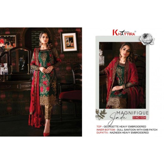 PAKISTANI SUITS D NO 1034 BY KHAYYIRA