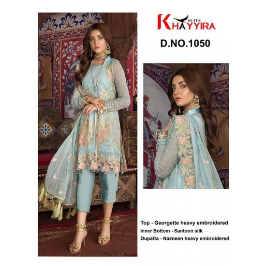 PAKISTANI SUITS D NO 1050 BY KHAYYIRA