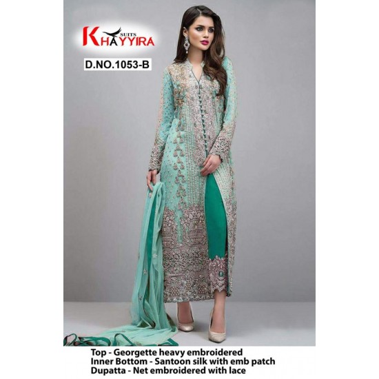 PAKISTANI SUITS D NO 1053B BY KHAYYIRA