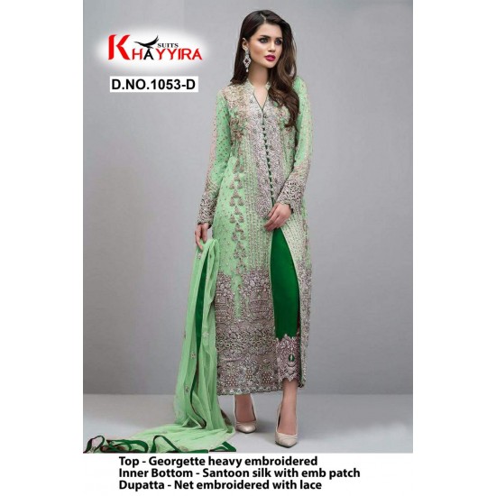 PAKISTANI SUITS D NO 1053D BY KHAYYIRA