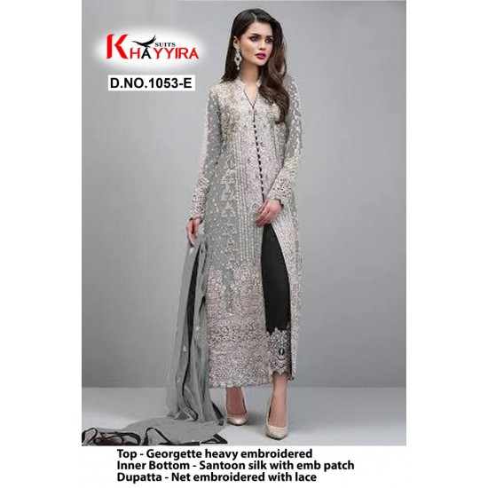 PAKISTANI SUITS D NO 1053E BY KHAYYIRA