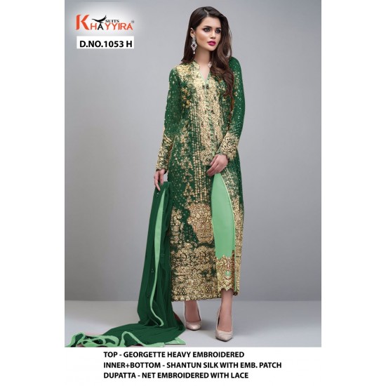 PAKISTANI SUITS D NO 1053H BY KHAYYIRA