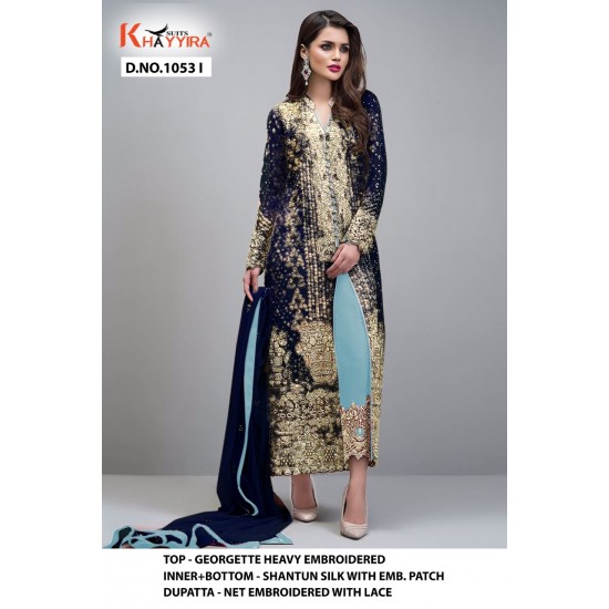 PAKISTANI SUITS D NO 1053I BY KHAYYIRA