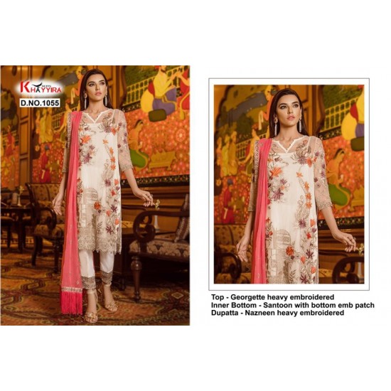 PAKISTANI SUITS D NO 1055 BY KHAYYIRA