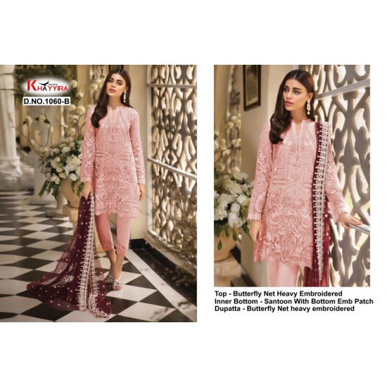 PAKISTANI SUITS D NO 1060B BY KHAYYIRA