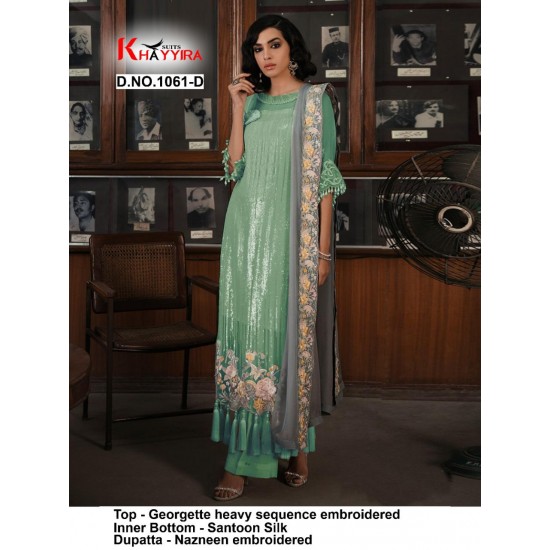 PAKISTANI SUITS D NO 1061D BY KHAYYIRA