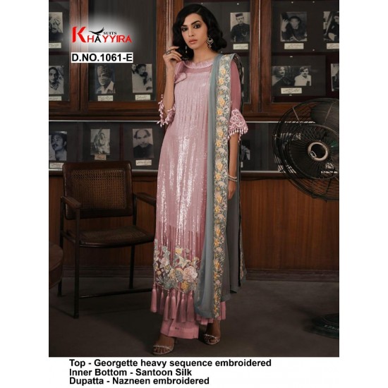 PAKISTANI SUITS D NO 1061E BY KHAYYIRA