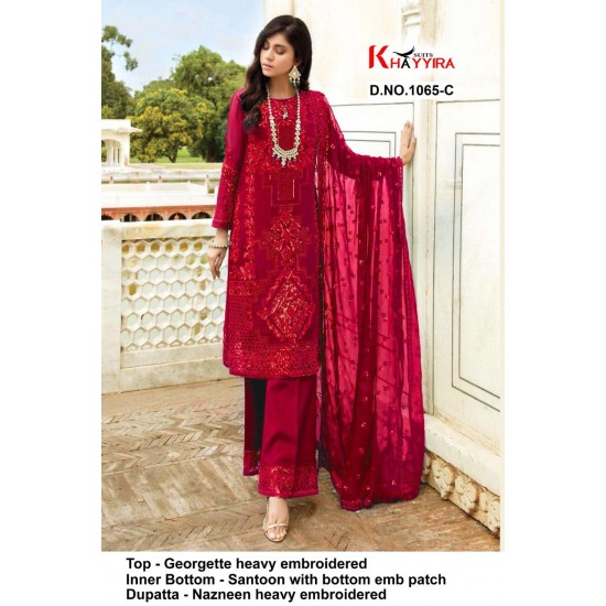 PAKISTANI SUITS D NO 1065C BY KHAYYIRA