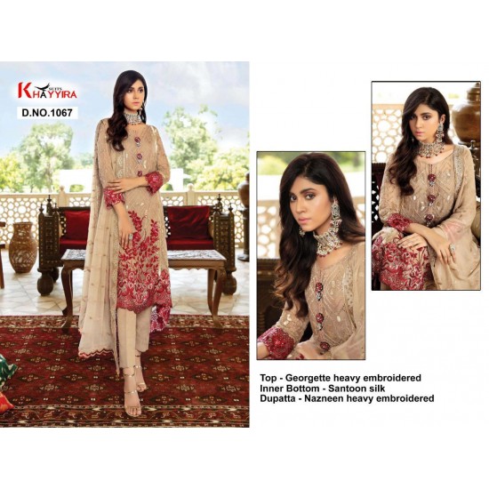 PAKISTANI SUITS D NO 1067 BY KHAYYIRA