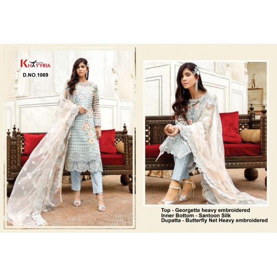 PAKISTANI SUITS D NO 1069 BY KHAYYIRA