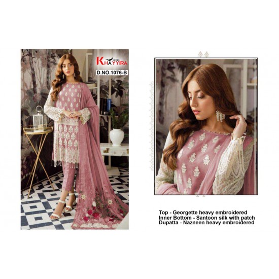 PAKISTANI SUITS D NO 1076B BY KHAYYIRA