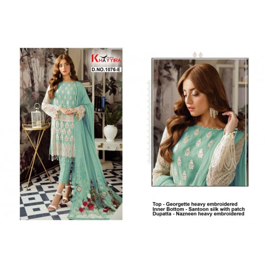 PAKISTANI SUITS D NO 1076E BY KHAYYIRA