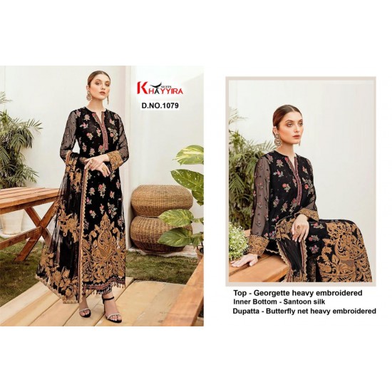 PAKISTANI SUITS D NO 1079 BY KHAYYIRA