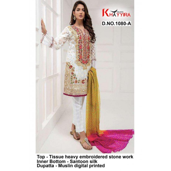 PAKISTANI SUITS D NO 1080A BY KHAYYIRA