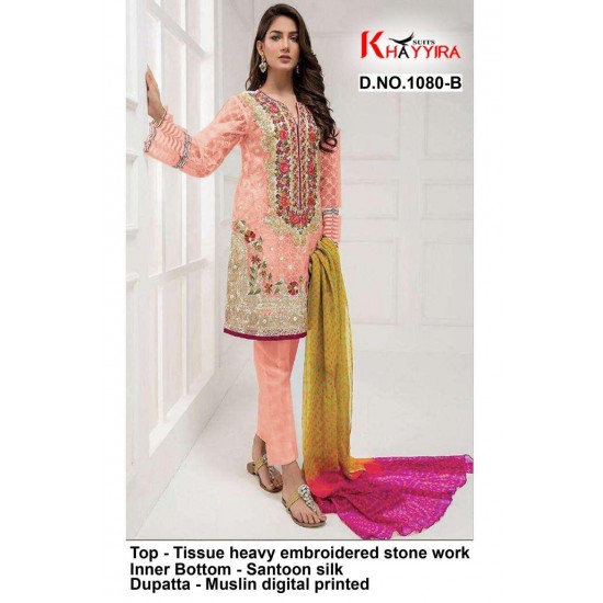 PAKISTANI SUITS D NO 1080B BY KHAYYIRA