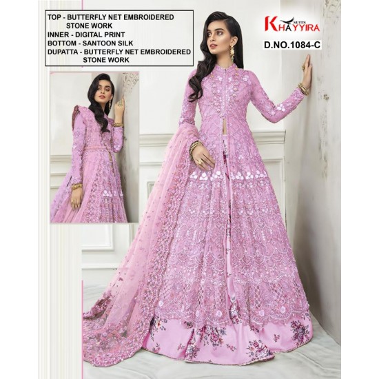 PAKISTANI SUITS D NO 1084C BY KHAYYIRA