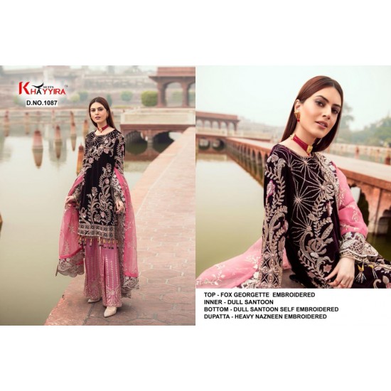 PAKISTANI SUITS D NO 1087 BY KHAYYIRA