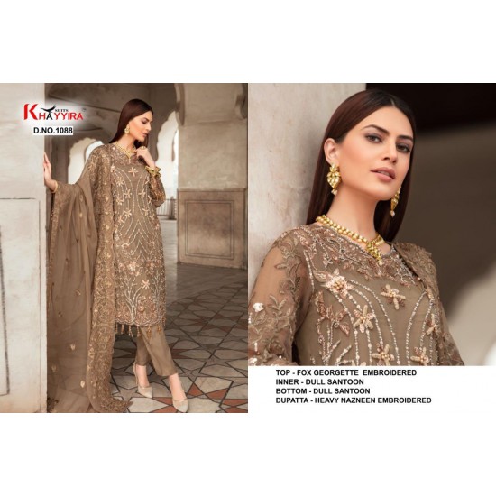 PAKISTANI SUITS D NO 1088 BY KHAYYIRA