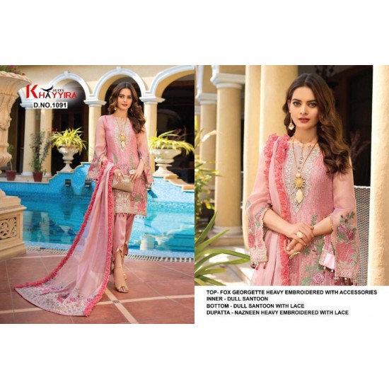 PAKISTANI SUITS D NO 1091 BY KHAYYIRA