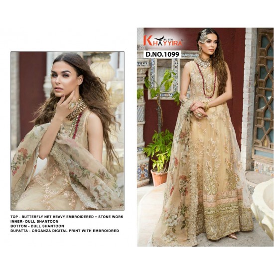 PAKISTANI SUITS D NO 1099 BY KHAYYIRA