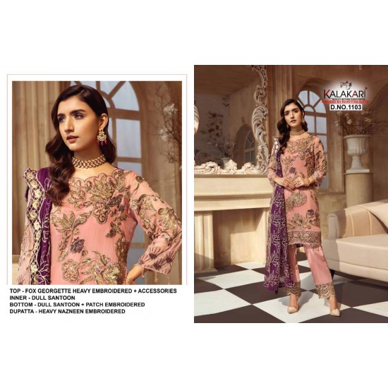 PAKISTANI SUITS D NO 1103 BY KHAYYIRA