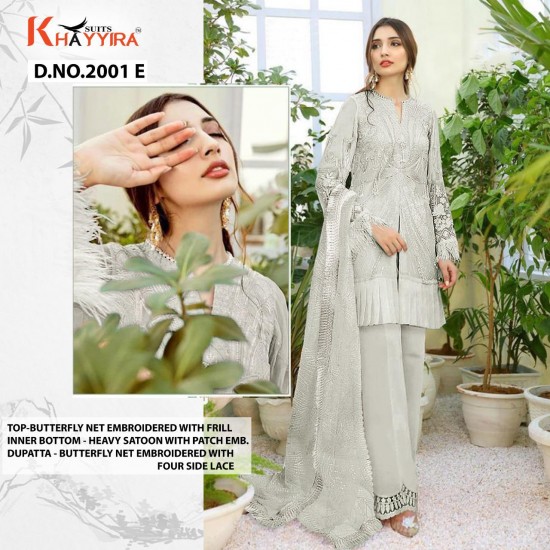 PAKISTANI SUITS D NO 2001E BY KHAYYIRA