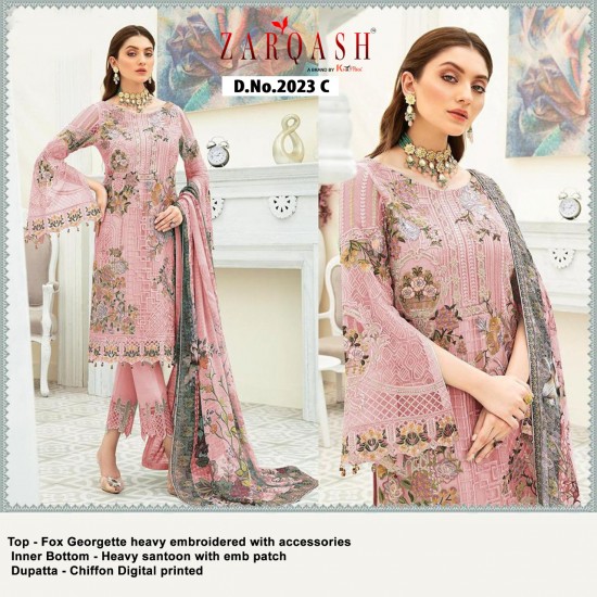 PAKISTANI SUITS D NO 2023C BY KHAYYIRA