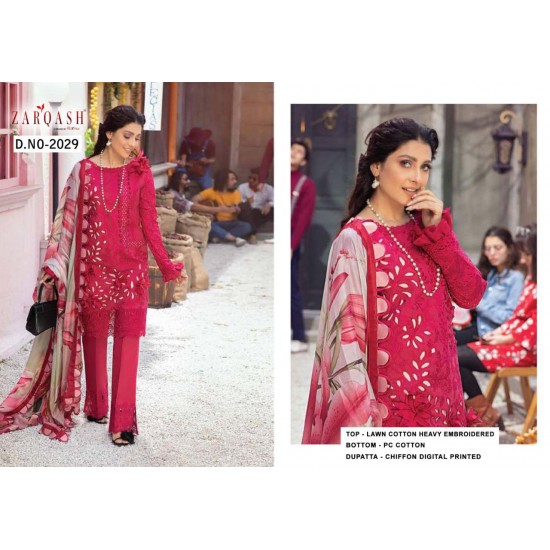 PAKISTANI SUITS D NO 2029 BY KHAYYIRA