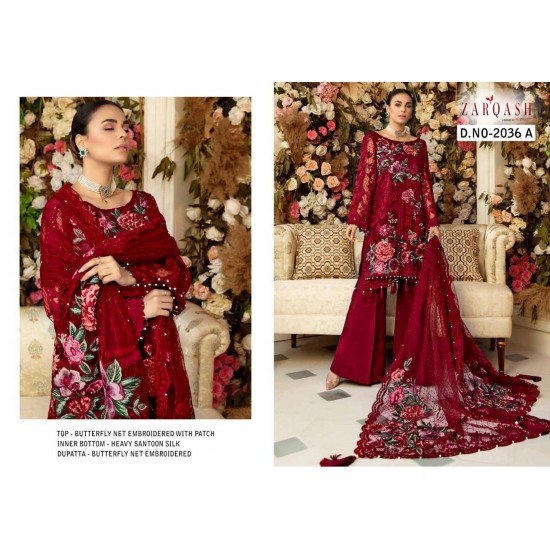 PAKISTANI SUITS D NO 2036A BY KHAYYIRA