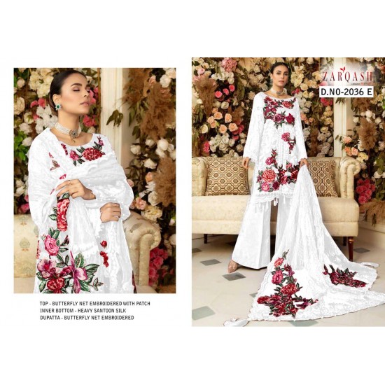 PAKISTANI SUITS D NO 2036E BY KHAYYIRA