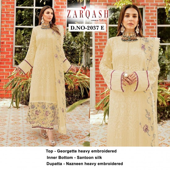 PAKISTANI SUITS D NO 2037E BY KHAYYIRA