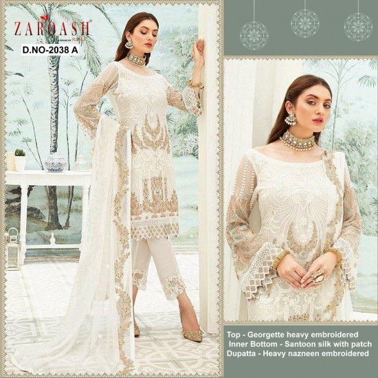 PAKISTANI SUITS D NO 2038A BY KHAYYIRA