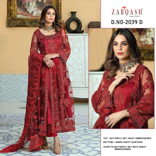 PAKISTANI SUITS D NO 2039D BY KHAYYIRA