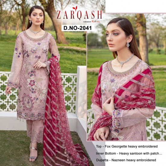 PAKISTANI SUITS D NO 2041 BY KHAYYIRA