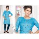 Rayon printed straight kurti