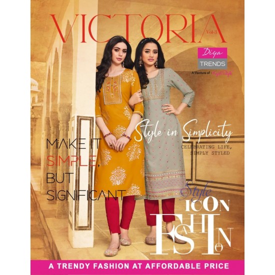 VICTORIA'S Vol-3 BY DIYA TREND