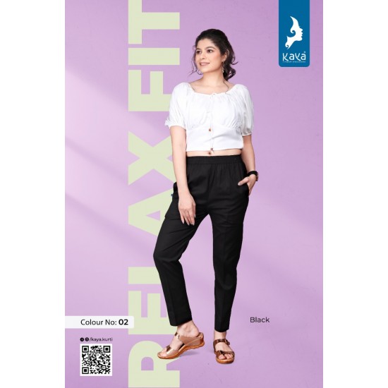 RELAXED FIT PANT BY KAYA KURTI