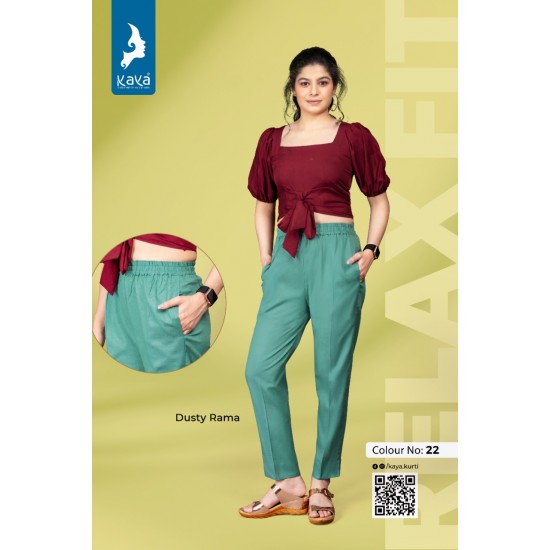 RELAXED FIT PANT BY KAYA KURTI