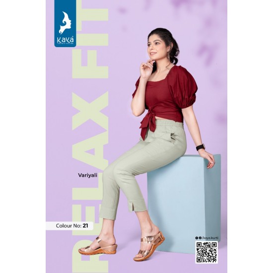 RELAXED FIT PANT BY KAYA KURTI