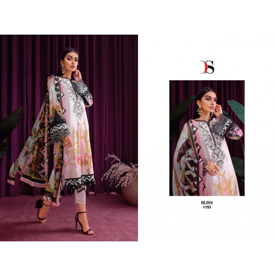 Bliss lawn 22-vol 4 by DEEPSY SUITS