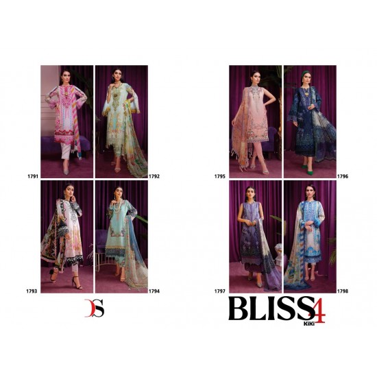 Bliss lawn 22-vol 4 by DEEPSY SUITS