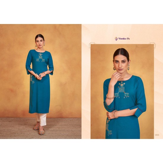 AMOUR VOL 2 BY  VAMIKA KURTI WITH PENT 