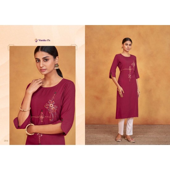 AMOUR VOL 2 BY  VAMIKA KURTI WITH PENT 