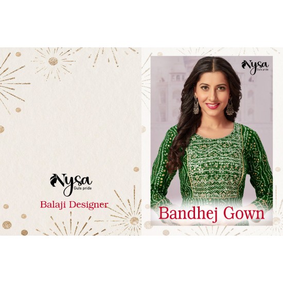 Bandhej Gown BY NYSA