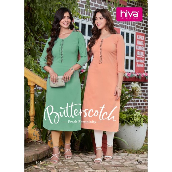 HIVA KURTI BUTTERSCOTCH