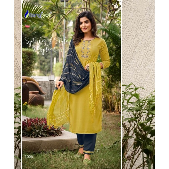 Rangjyot kurti Veena Vol-1